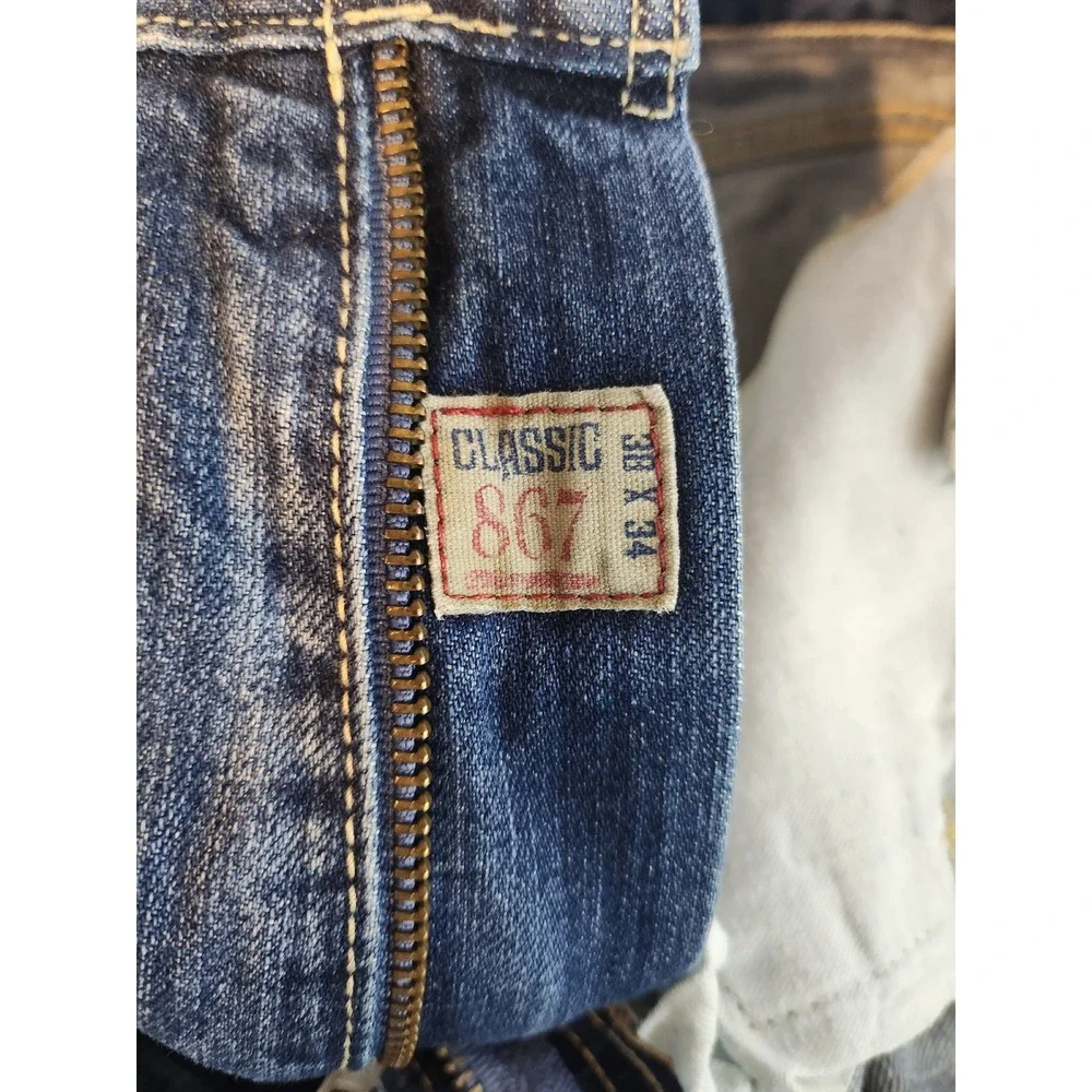 Vintage Polo Ralph Lauren Men's Blue Jeans Classic Fit 867 38x34  Rare‎